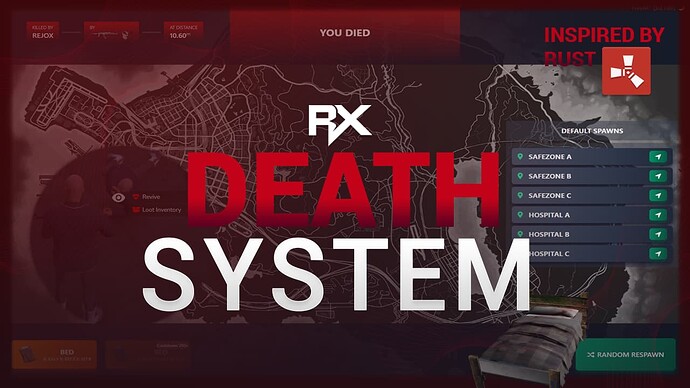 Advanced Death System [ESX & QB] [Rust Inspired] Thumbnail
