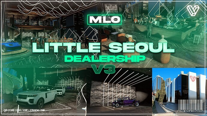 [MLO] Luxury Dealership at Little Seoul (V3) - Super looking - vStudios Thumbnail