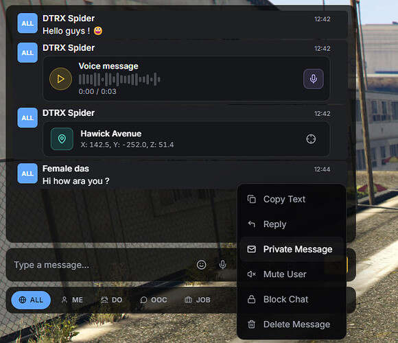 DTRX Advanced Chat - FiveM Releases - Cfx.re Community