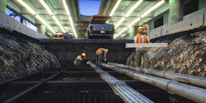 Multiplayer Builder Job (Custom Vehicle & Map 12 Diffirent Mission, Road Repair,Plumber,Worker) thumbnail 3