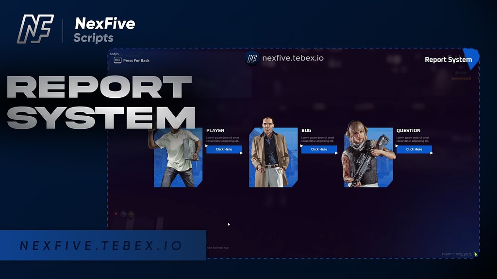 NF Report System [esx-qbcore-qbox-vrp] - FiveM Releases - Cfx Forum