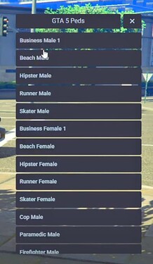 [Standalone] Ped Menu thumbnail 3