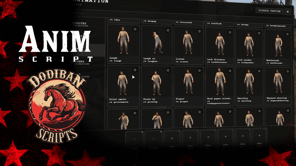 [PAID] Dodi Animation Menu | RedM - RedM Releases - Cfx Forum