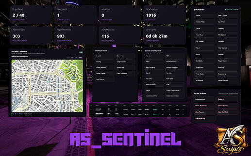 Advanced Admin Menu & Web Portal [qbcore|standalone|qbox] - as_sentinel ...
