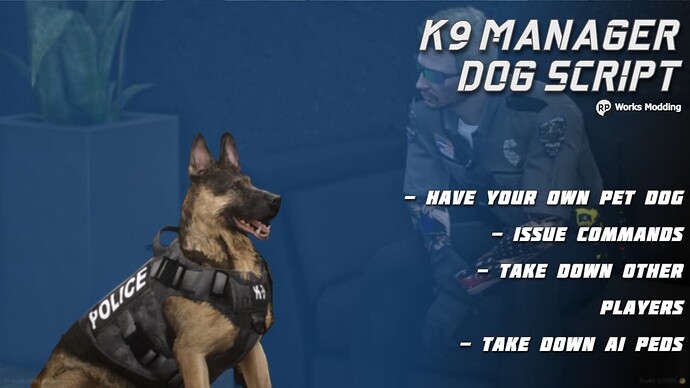 [PAID] K9 Manager / Dog Script Thumbnail