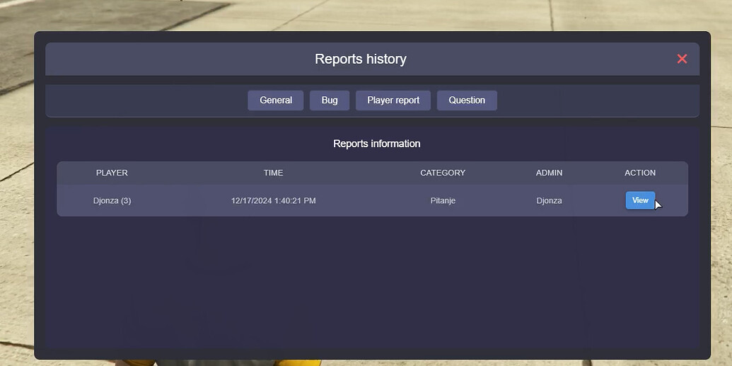 Reports panel - FiveM Releases - Cfx Forum