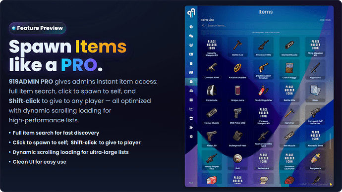 919ADMIN PRO - The Ultimate FiveM Admin Menu thumbnail 4