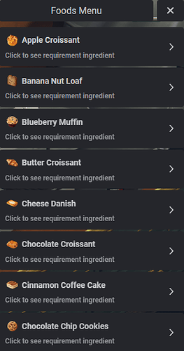 Food Menu