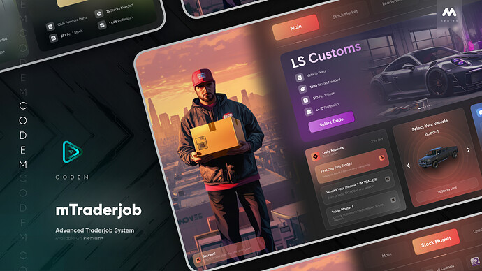 CodeM mTraderjob ESX QB Thumbnail