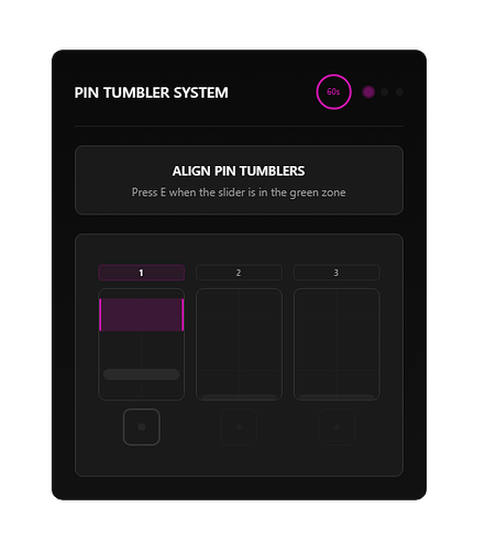 PIN TUMBLER SYSTEM PINK