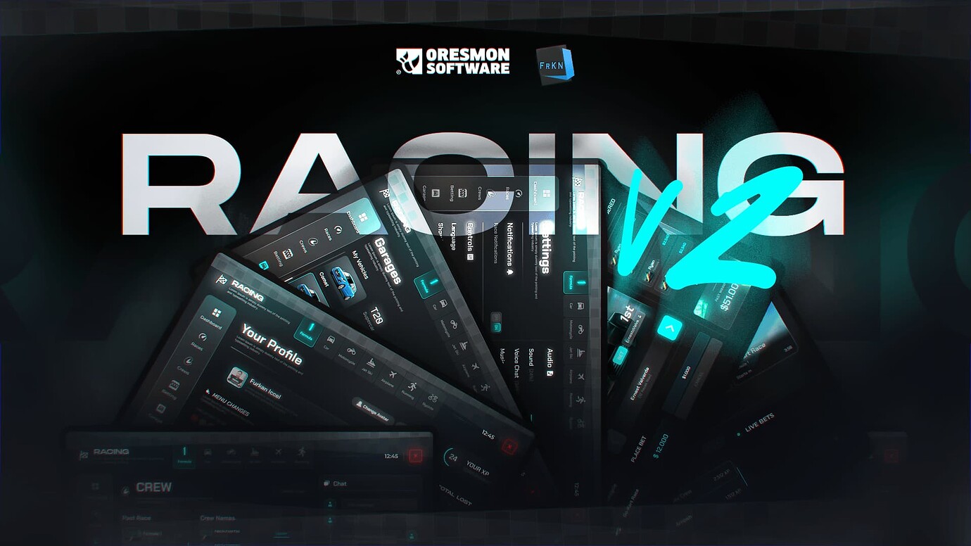 Cfx Racing Multiplayer Racing V2 + Custom Track Map,Different Race Types,Crew ...