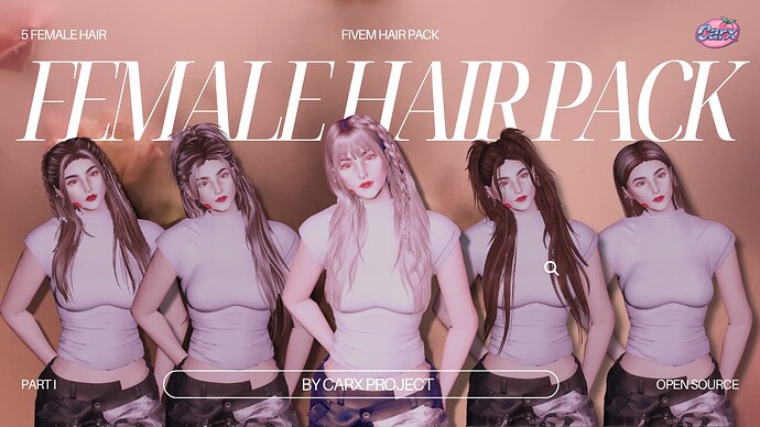 [PAID] Mini Female Hair Pack – MP Female [FIVEM READY] Thumbnail
