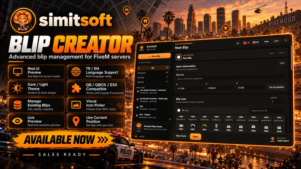 [PAID] Simitsoft Blip Creator — Advanced In-Game Blip Management ...