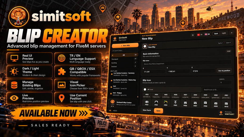 [PAID] Simitsoft Blip Creator — Advanced In-Game Blip Management ...