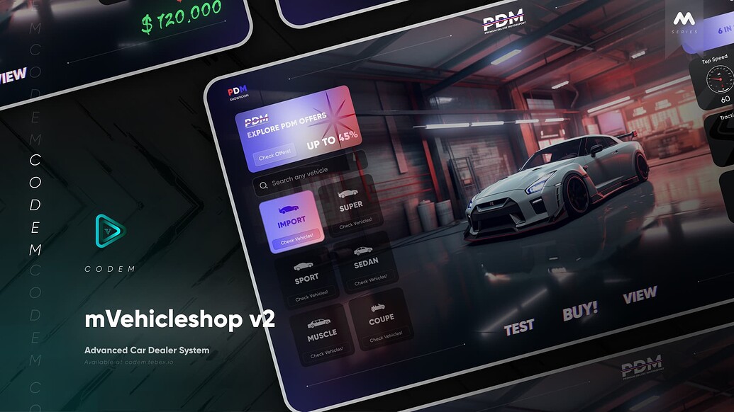 Codem Dispatch CodeM mVehicleshop v2 With Boss And Admin Menu - FiveM Releases - Cfx ...