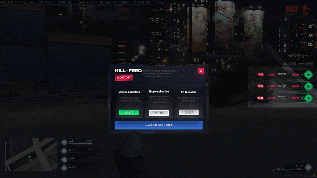[PAID] [STANDALONE] d7y_Killfeed - FiveM Releases - Cfx Forum