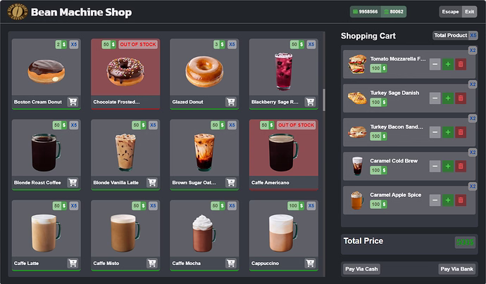 Customer Shop