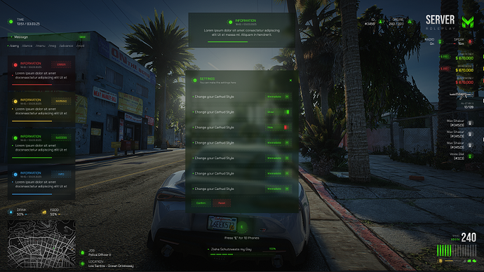 Advanced FiveM HUD Thumbnail