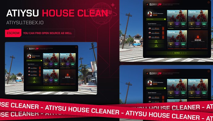 [QB & ESX] Multiplayer House Cleaning Job Thumbnail