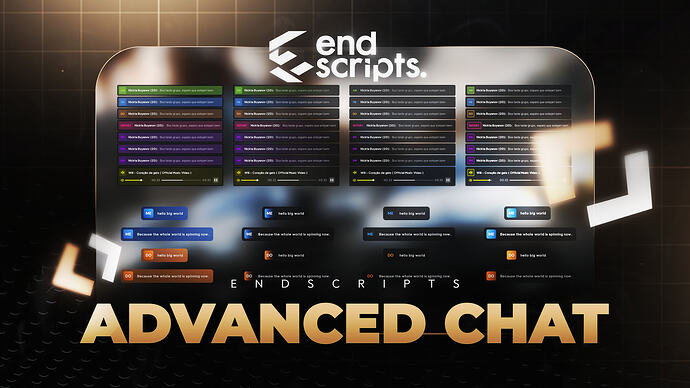 [PAID] END Advanced Chat | 4 Different Themes, 3D ME/DO UI Support ...