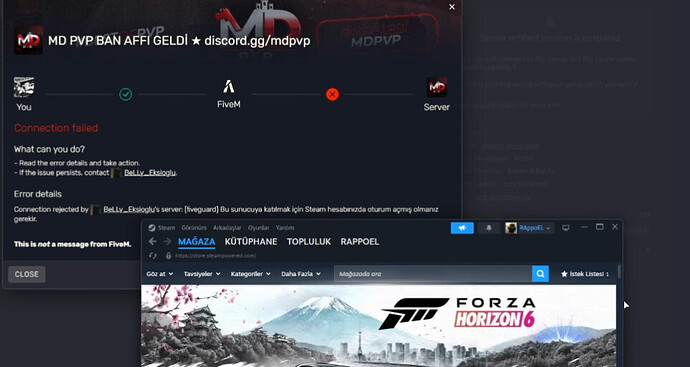 server connection problem - FiveM Client Support - Cfx Forum