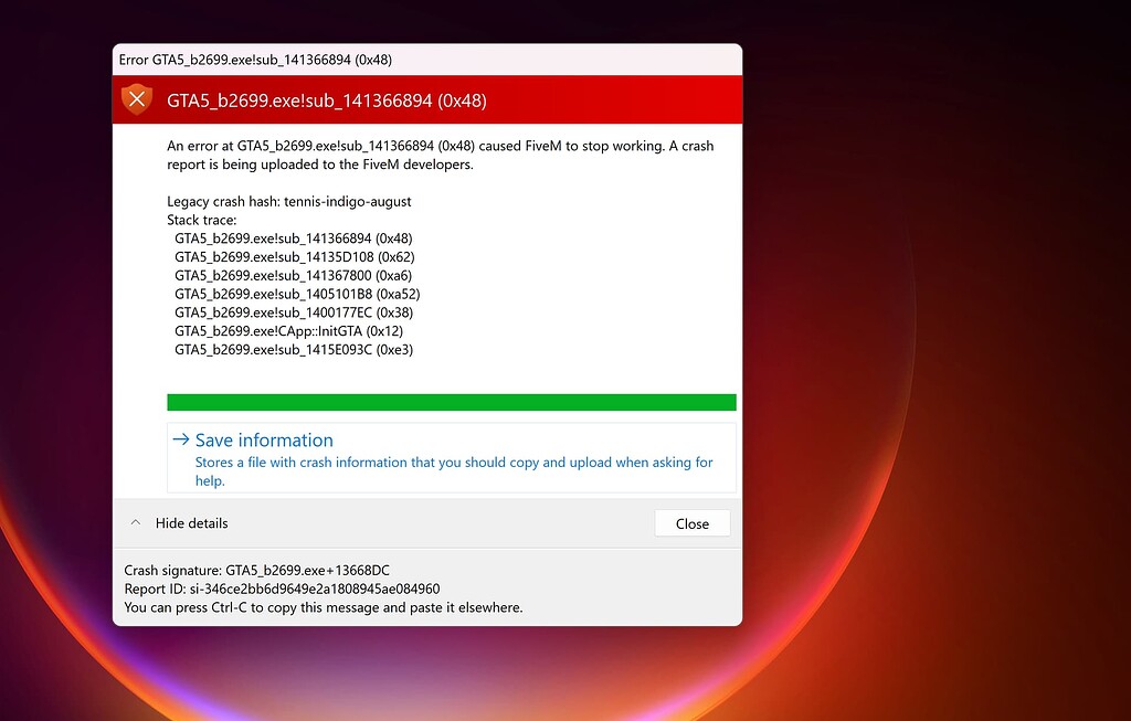 Five M crashing - FiveM Client Support - Cfx.re Community