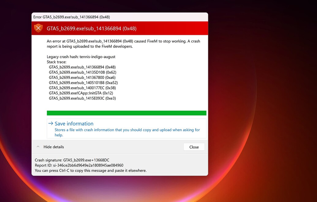 Five M crashing - FiveM Client Support - Cfx.re Community
