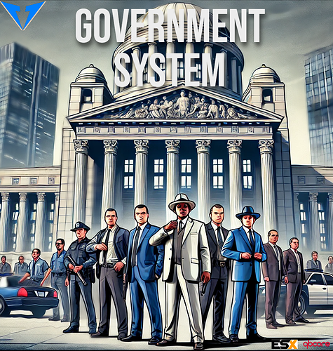 DALL·E 2024-09-12 22.57.05 - A detailed thumbnail for a FiveM script featuring a government or law enforcement theme. The design should showcase a large courthouse in the backgrou(2)