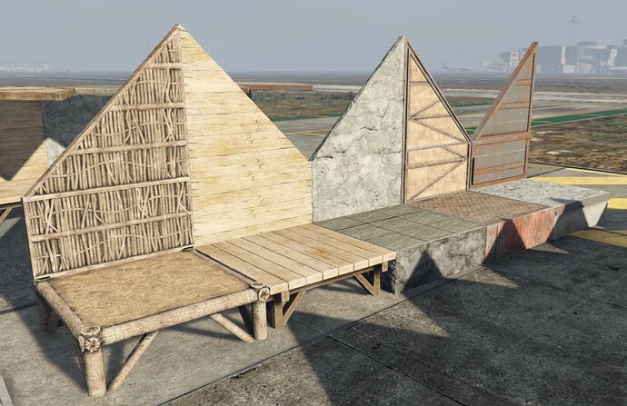 Triangle & Half walls