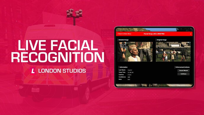 Live Facial Recognition - Manual & Automatic Mode - Framework Integration - UI Menu (Paid) Thumbnail
