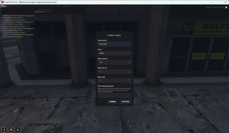 [FREE] Ownable Gunstore [ESX/QB/QBX]
