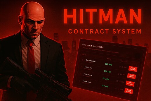 [PAID] Hitman Contract System [ESX] [QBCORE] [QBOX] [STANDALONE ...