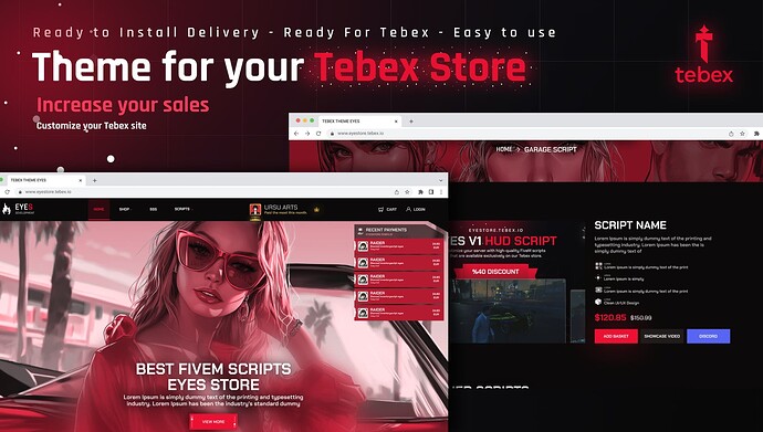 Tebex Template Webstore Thumbnail