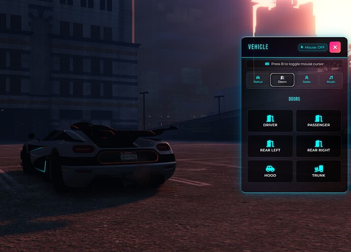 Car Menu v2.0 [ESX/QB/QBOX] ADVANCED VEHICLE CONTROL SYSTEM thumbnail 2