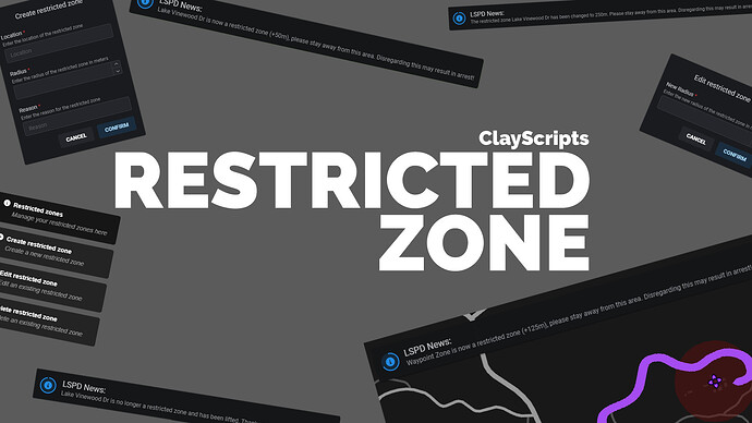 Restricted Zone [ESX/QB] - [OPENSOURCE] Thumbnail