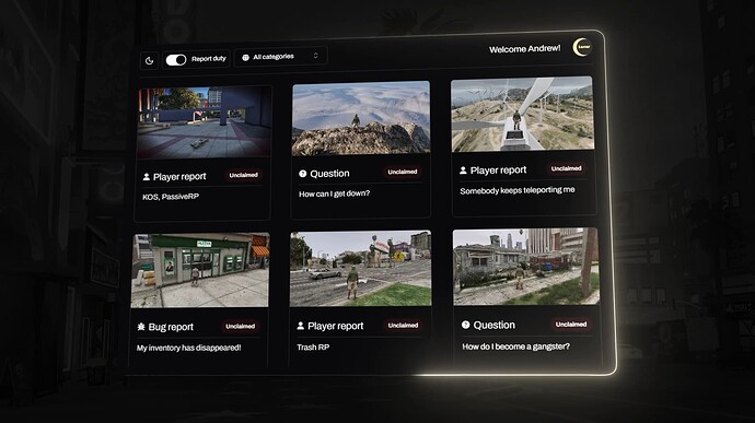 [PAID][ESX/QB] Advanced reports | (Minimalistic UI, automatic screenshots) Thumbnail
