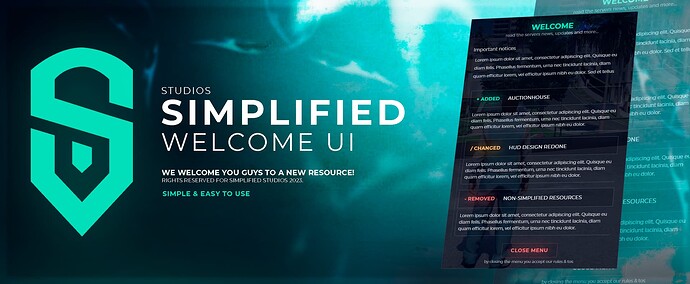 [FREE][STANDALONE] Simplified Welcome UI (Patchnotes, Changes etc ...