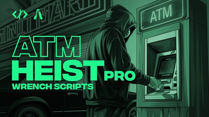 [Paid][ESX/QB] ATM Heist Pro - Drill, Hack & Rope Heist Thumbnail