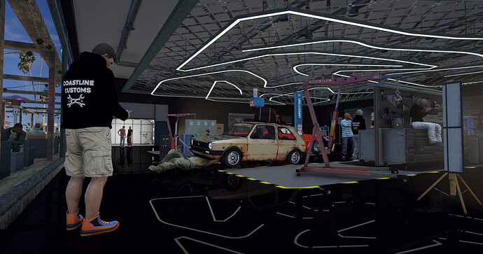 [MLO] Coastline Customs – Custom Tuner Garage | With Bar & Car Dealer | RP-Ready thumbnail 4