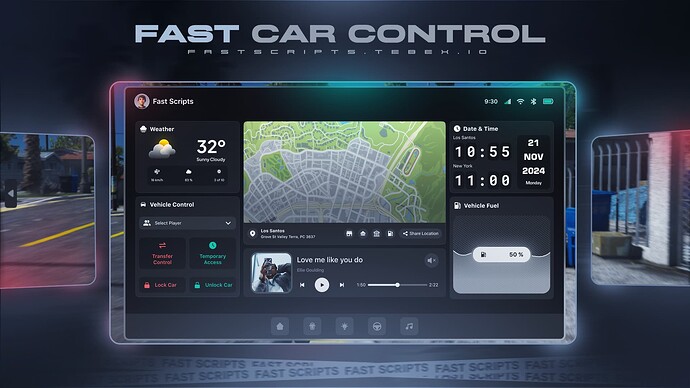 Fast Scripts Advanced Car Control [ESX / QB / QBox] Thumbnail