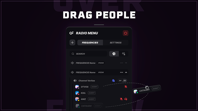 Overflow Radio - Drag and drop players