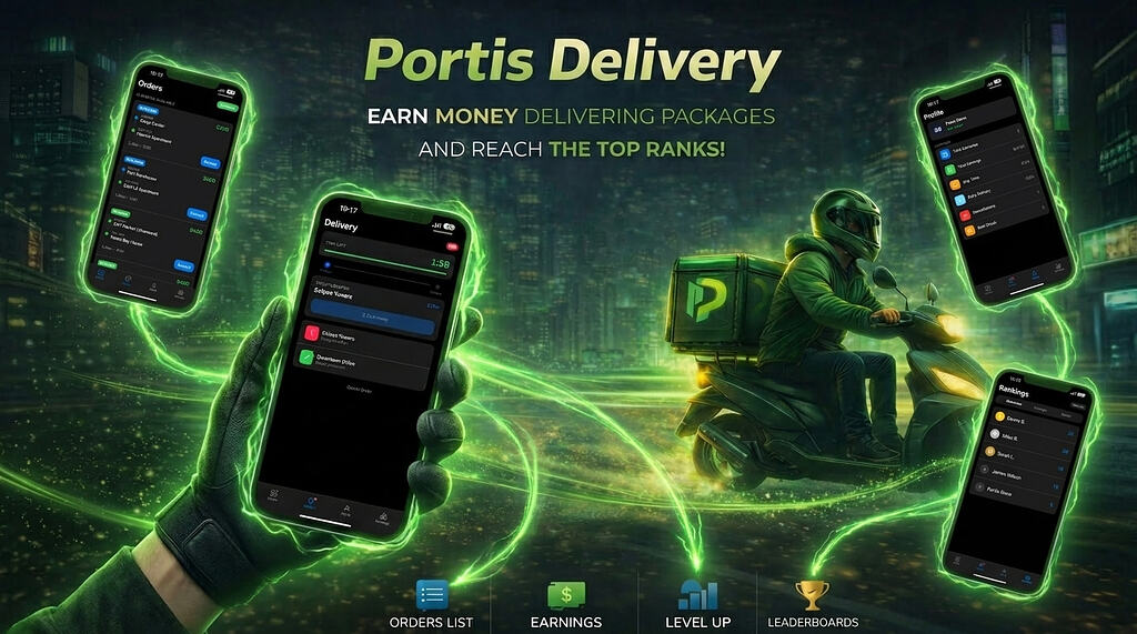 Portis Delivery |基于手机的快递应用程序|多手机-FiveM插件网