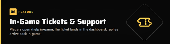 Tickets Feature