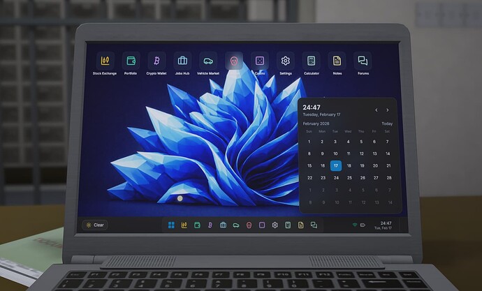 Real 3D Laptop system - Stocks, Crypto, Darknet, Vehicles, Jobs, Casino [ESX/QB/QBox] thumbnail 2