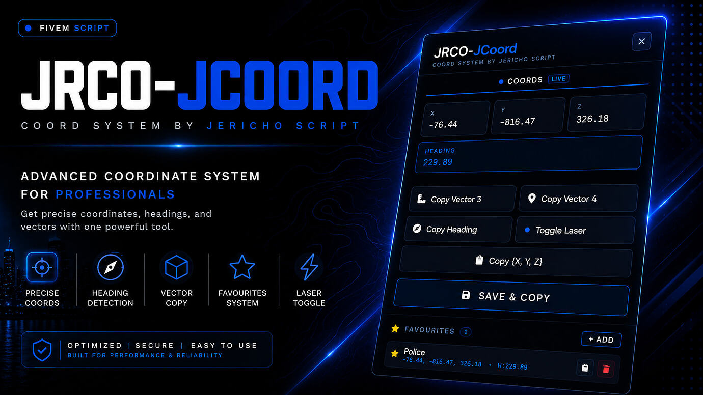 [发布][免费] JRCO-JCoord | 高级坐标系统