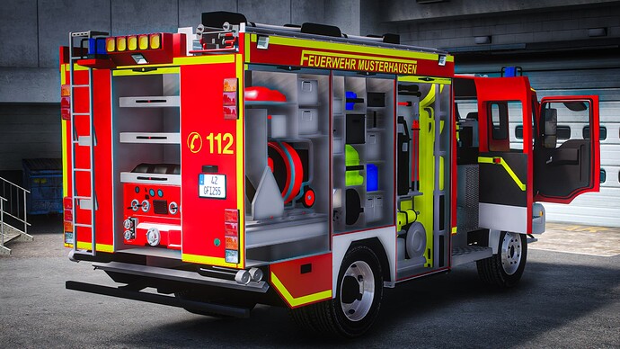 Brute Fire Truck E4  Xenon Optic - ELS thumbnail 4