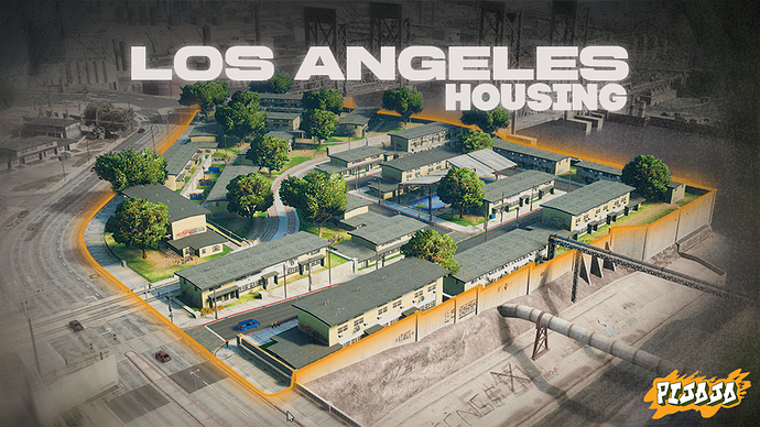 [MAP/MLO] LA Housing HOOD | FiveM Thumbnail