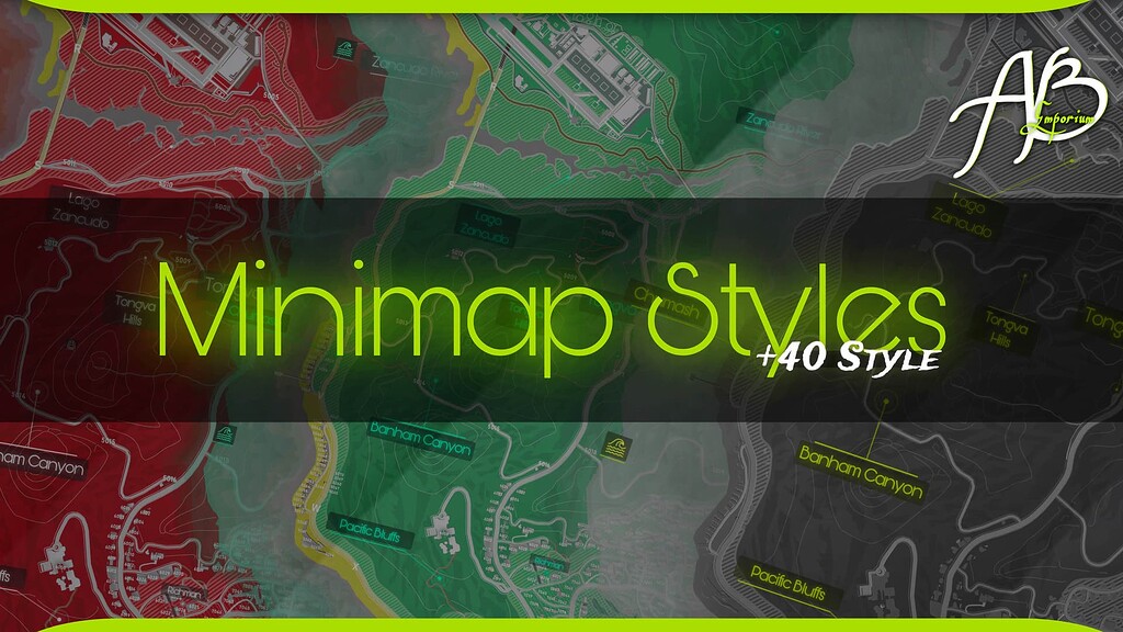 [Paid] [Standalone] +40 Minimap Styles ( Zones + Postales + Colored ...