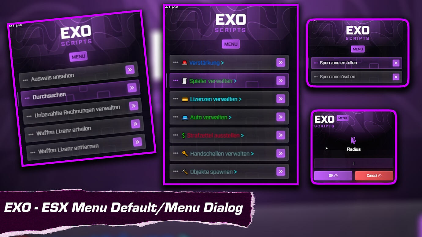 [PAID] exo-menu-default / menu-dialog [ESX/QBCORE] - FiveM Releases ...