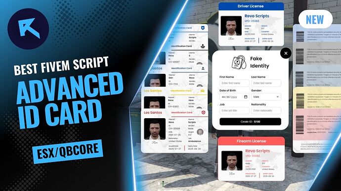 Revo ID Card System - Real, Fake ID and License